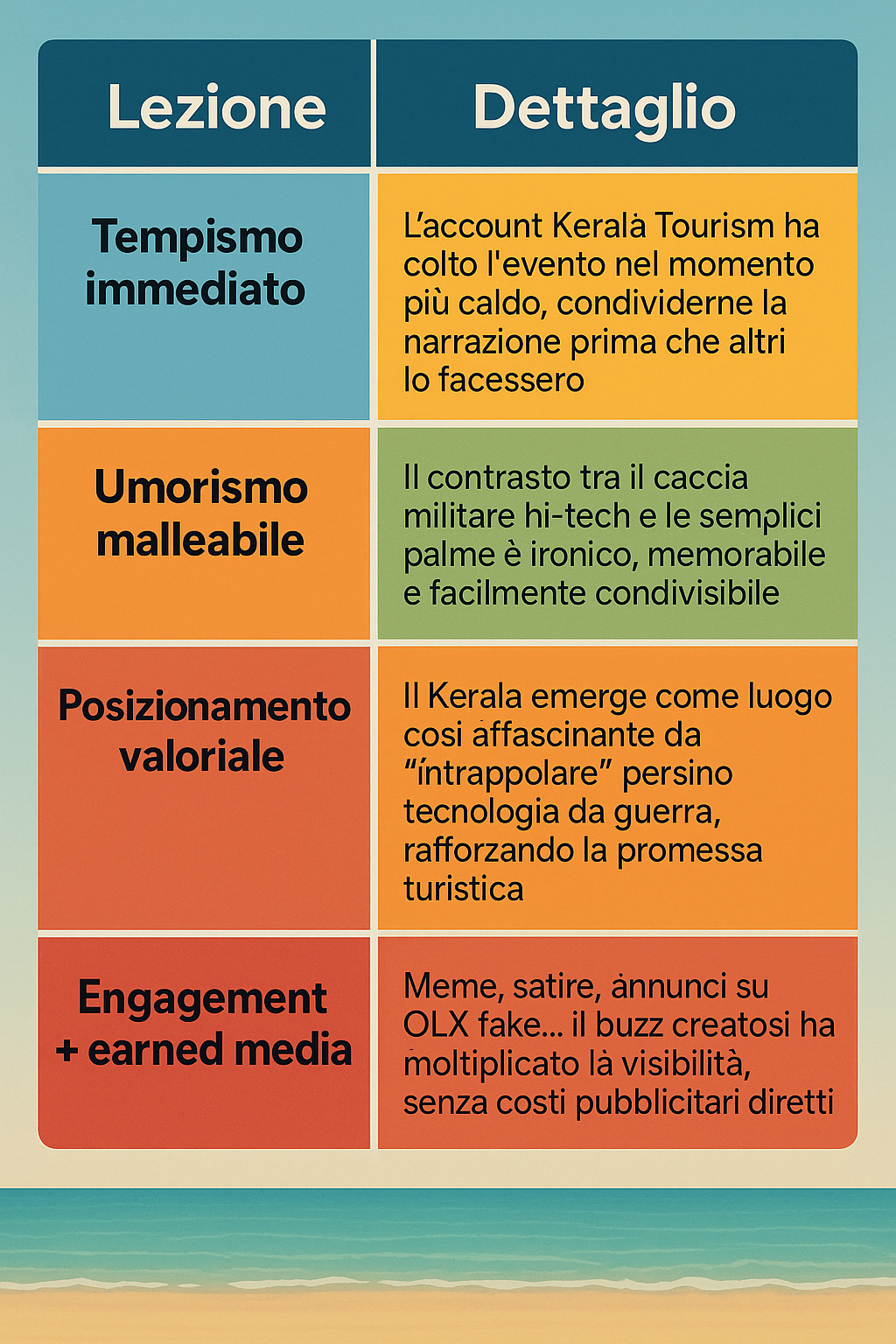 lezione marketing Kerala
